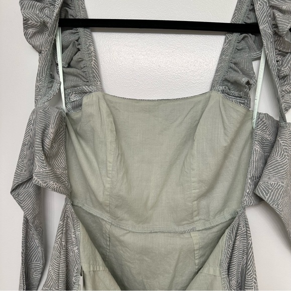 SELFIE LESLIE | Shiloh Tie-Back Pinafore Dress - Sage - Picture 13 of 16